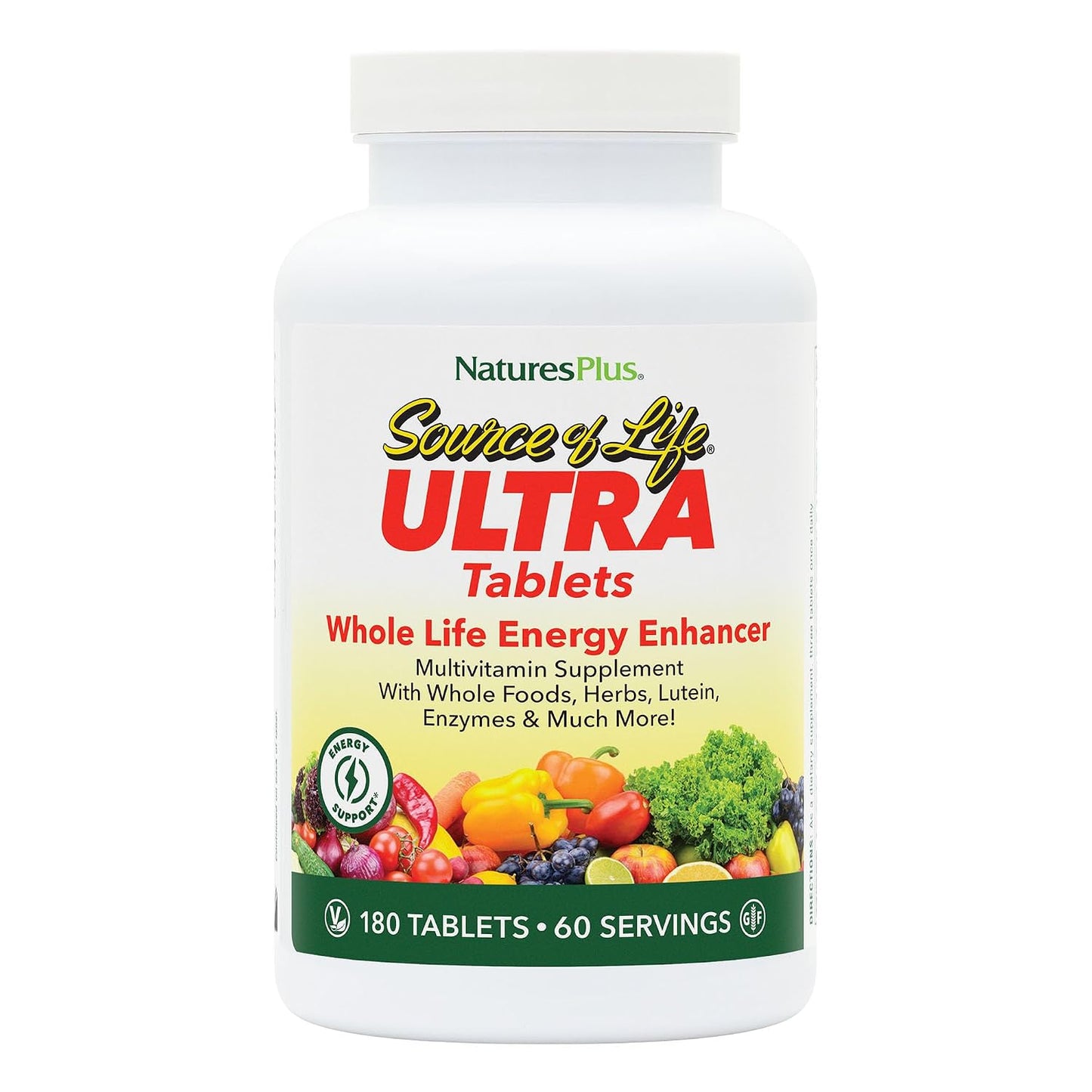 NaturesPlus Ultra Source of Life Multivitamin - 180 Tablets - görsel 1
