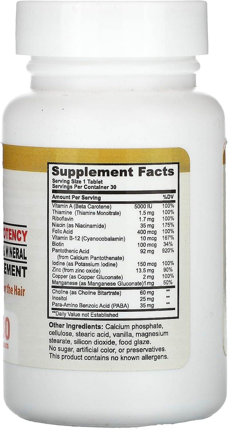 California Natural Hair, 30 Tablets - görsel 2
