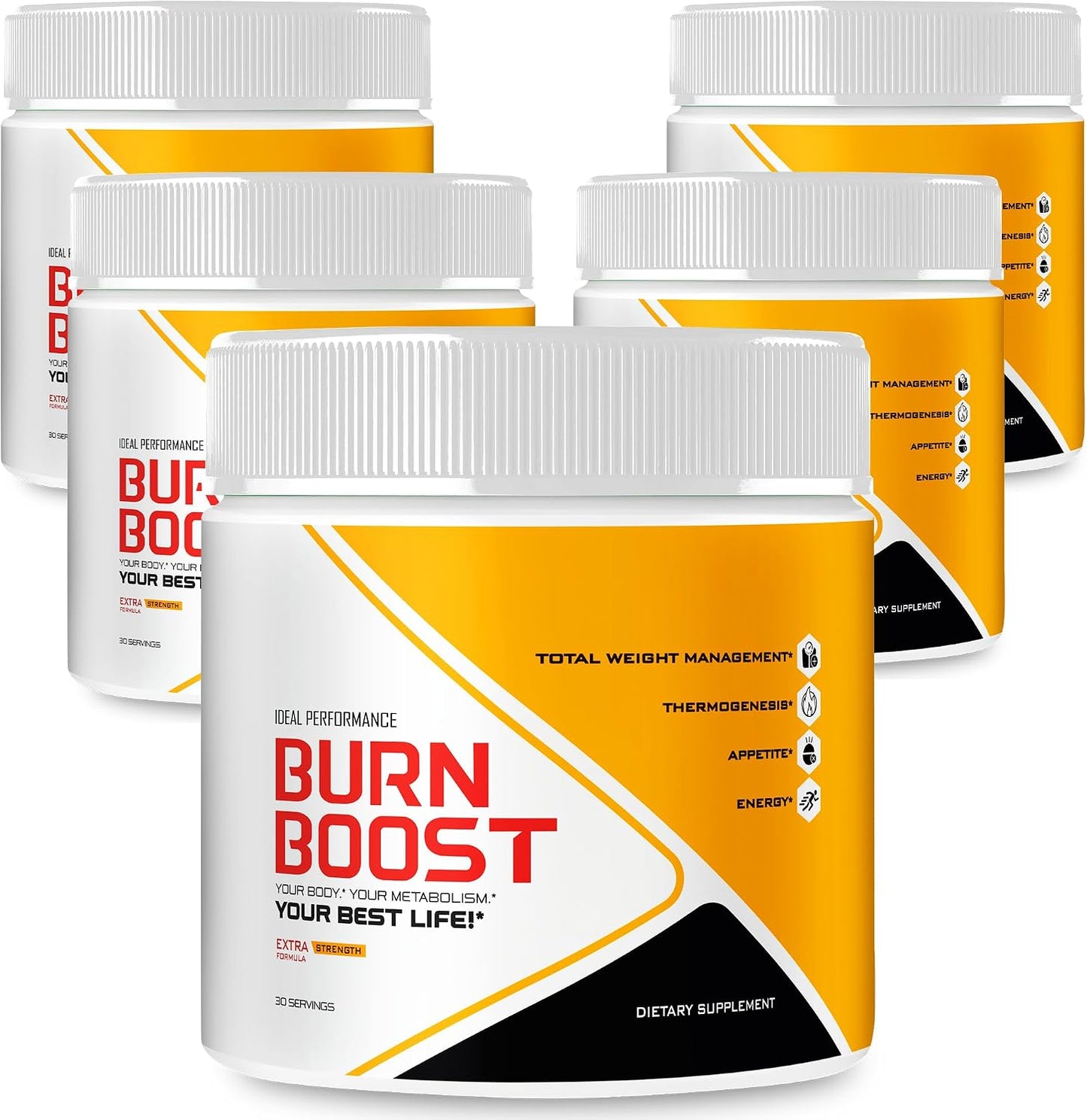 IDEAL PERFORMANCE Burn Boost Powder - Official BurnBoost Energy Supplement Powder (5 Pack) - görsel 1