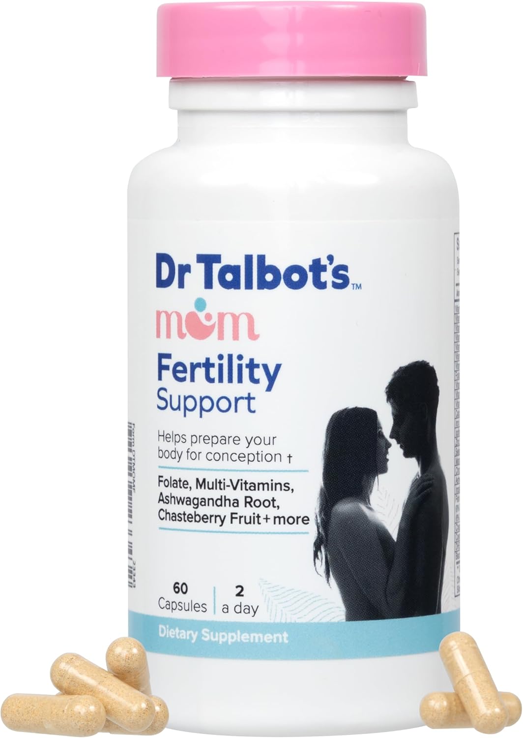 Dr. Talbot's Mom Fertility Support Multivitamins - Aids Ovulation and Prepares the Body for Conception - 60 Capsules - görsel 1