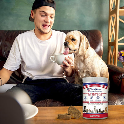 Pawfetto Advanced Probiotic Support for Dogs & Cats – Duck Flavour (90 Chews)