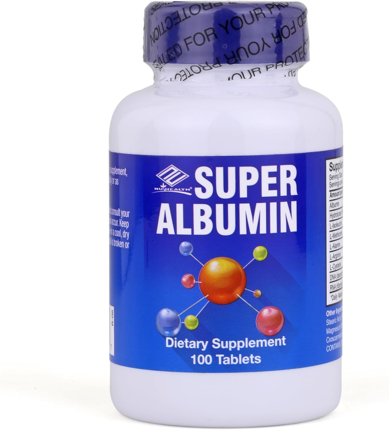 Nu-Health Super Albumin Hydrolysed Protein & Amino Tablets, Tissue Repair - görsel 1
