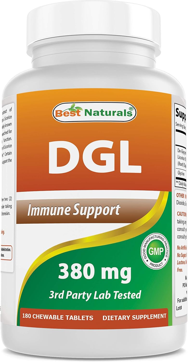 Best Naturals DGL Chewable 380 mg – 180 Tablets (Pack of 2) - görsel 8