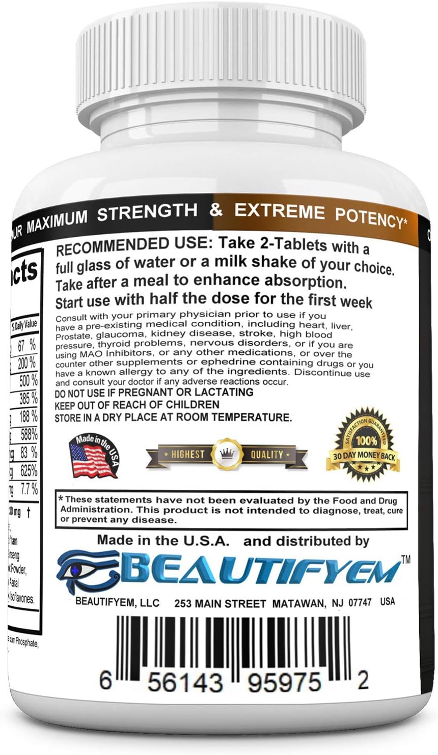 Butt Augmentation Pills – Booty Enlargement, Butt Enhancement & Natural Glute Growth – 60 Tablets - görsel 2