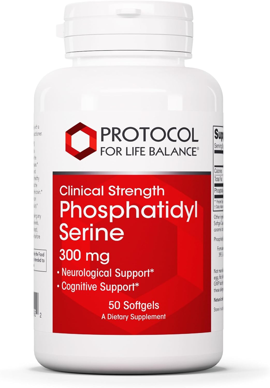 Protocol For Life Balance Phosphatidylserine 300mg - Brain & Memory Support Supplement - 50 Softgels - görsel 1