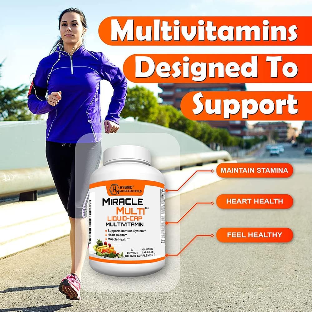 Multi Liquid Multivitamin Softgels - Complete Whole Food Blend with CoQ10, B12 & Superfood Enzymes, 120 Softgels - görsel 3