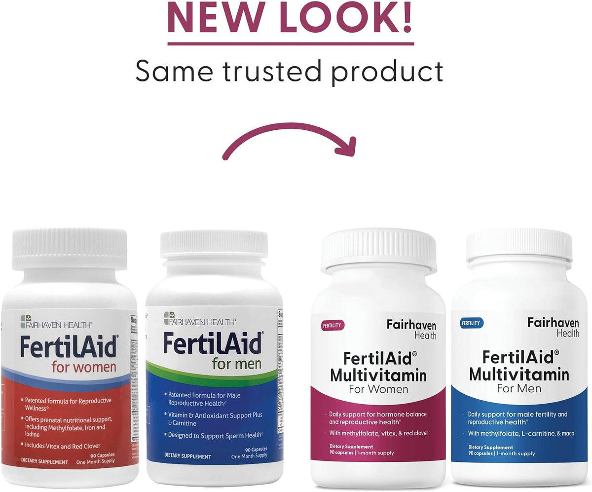 Fairhaven Health FertilAid for Men and Women Combo – Fertility Supplements for Him and Her - görsel 4