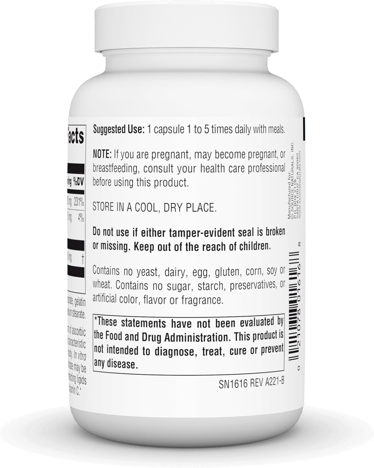 Source Naturals Ascorbyl Palmitate 500mg, 90 Capsules - görsel 3
