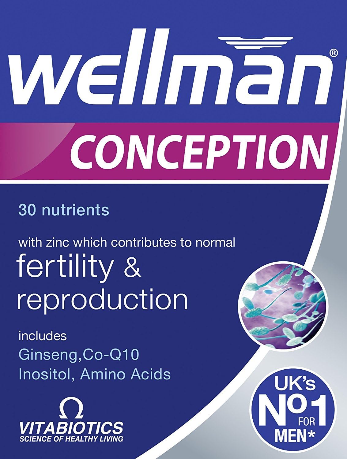 Vitabiotics Wellman Conception 30 Tablets - görsel 1