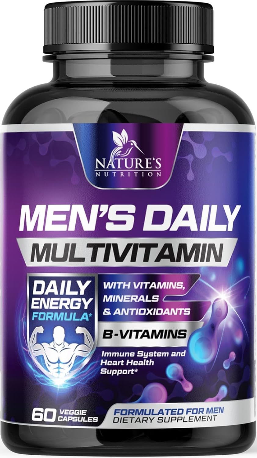 Nature's Nutrition Men's Multivitamin, Once Daily, 60 Capsules - görsel 1