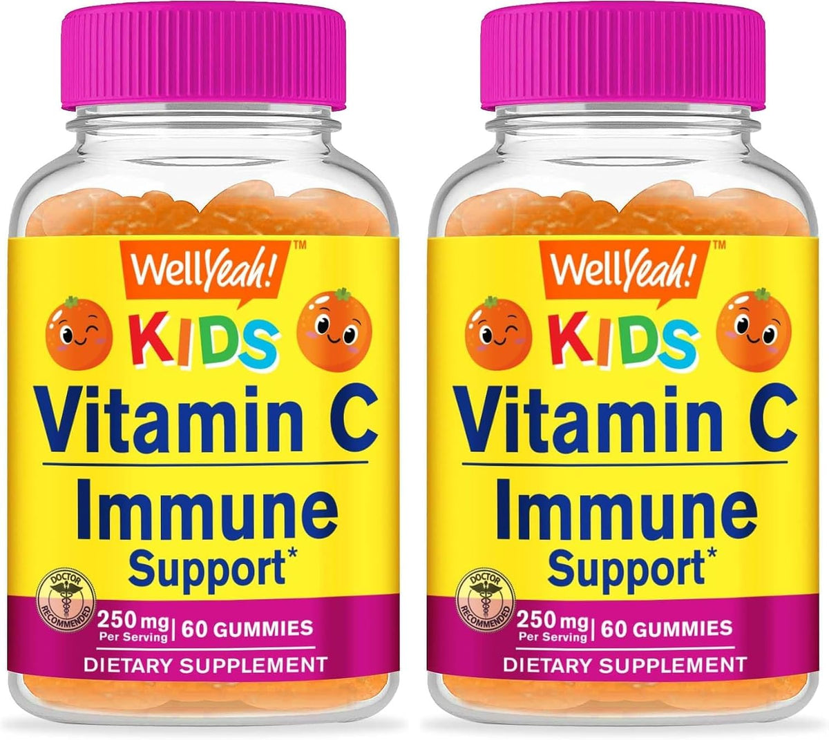 WellYeah Kids Vitamin C Gummies (250mg) - 60 Gummies - görsel 8