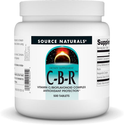 Source Naturals C-B-R – Vitamin C & Bioflavonoid Complex – 500 Tablets