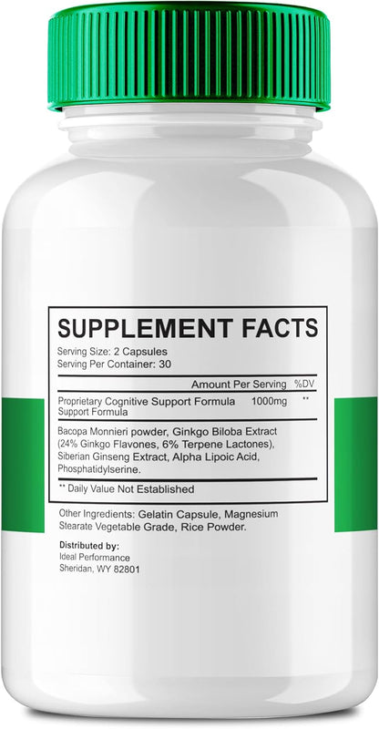 IDEAL PERFORMANCE Vitrafoxin Capsules – Nerve and Brain Health Food Supplement (3 Pack)