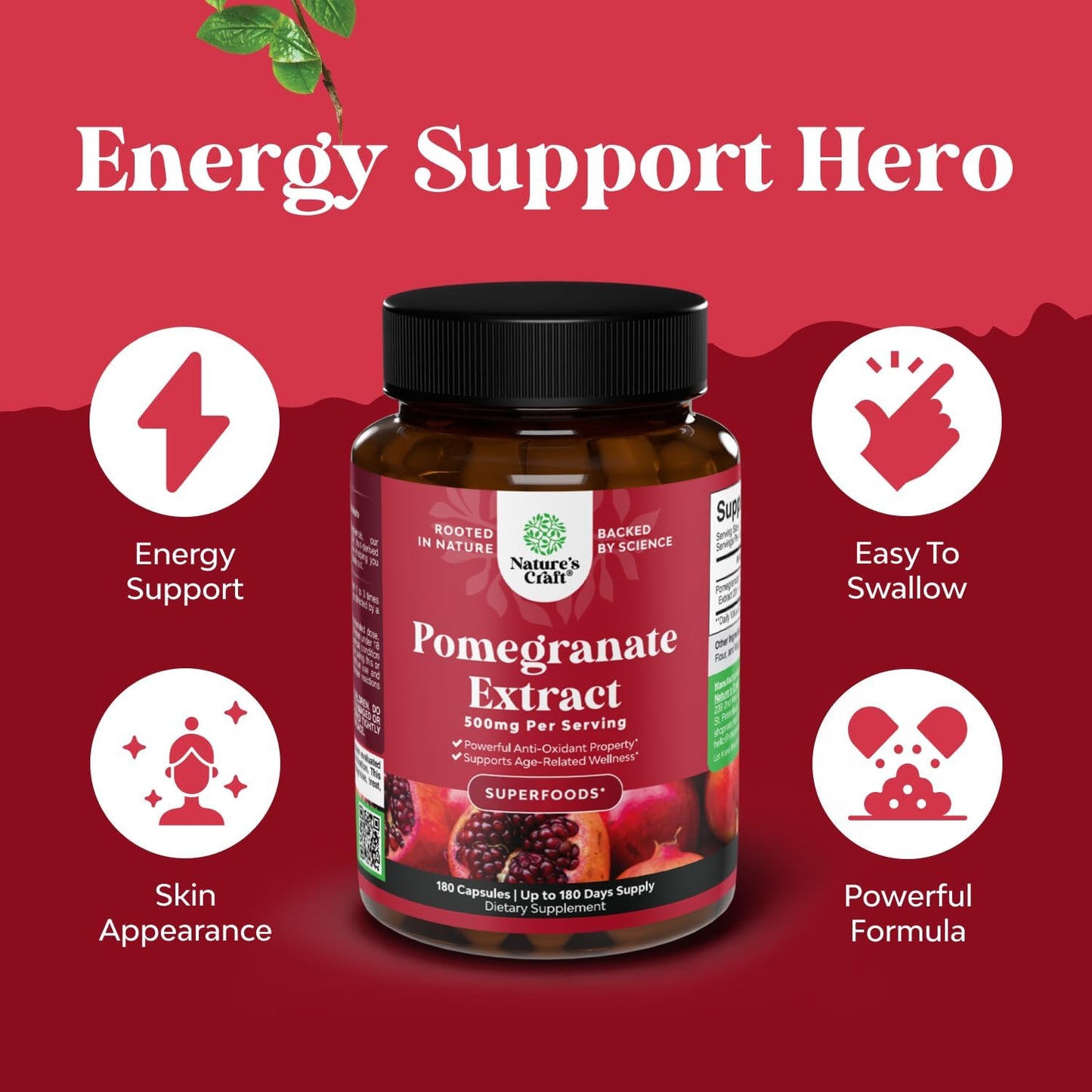High Potency Pomegranate Extract Capsules - görsel 2