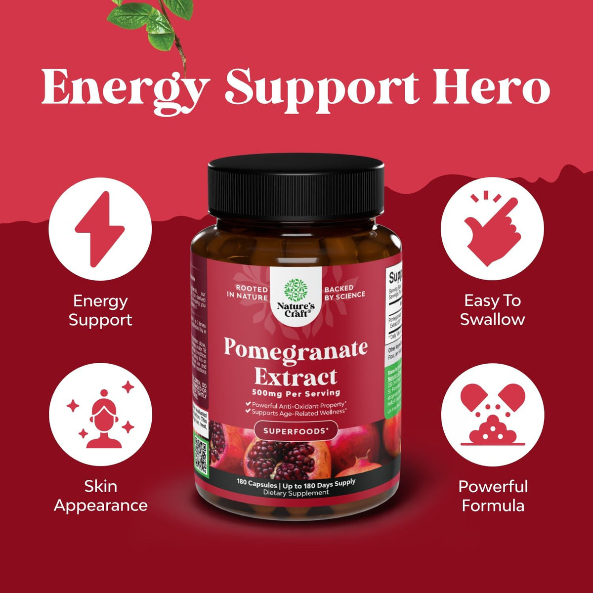 High Potency Pomegranate Extract Capsules - görsel 2