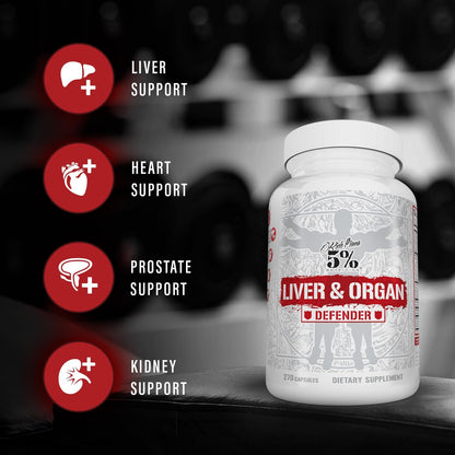 Rich Piana 5% Nutrition Liver & Organ Defender Cycle Support Plus NAC