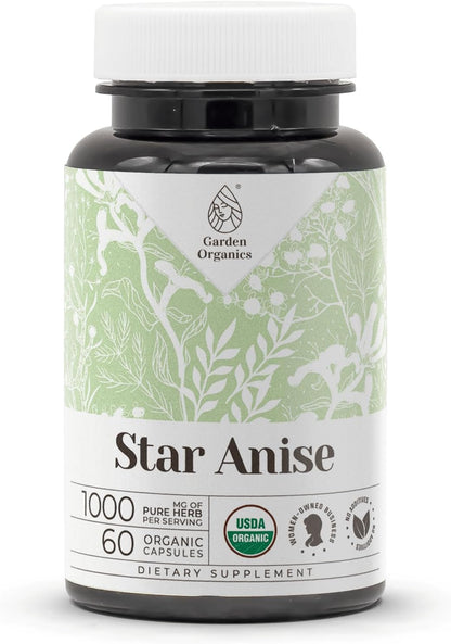 Garden Organics Organic Star Anise 60 Capsules