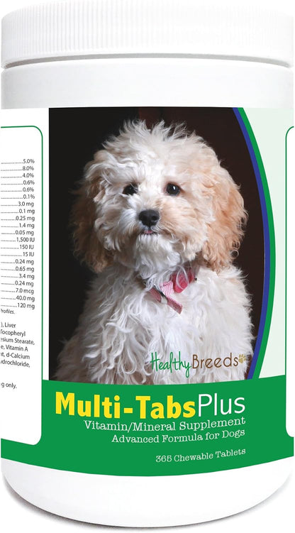 Healthy Breeds Cockapoo Multi-Tabs Plus Chewable Tablets (365 Count)