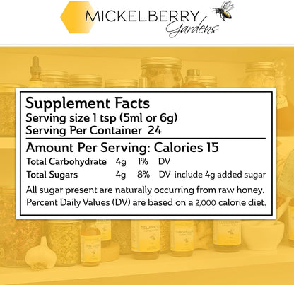 Mickelberry Gardens Pollen Honey Tonic 4oz (118ml) 2 Pack Respiratory Support