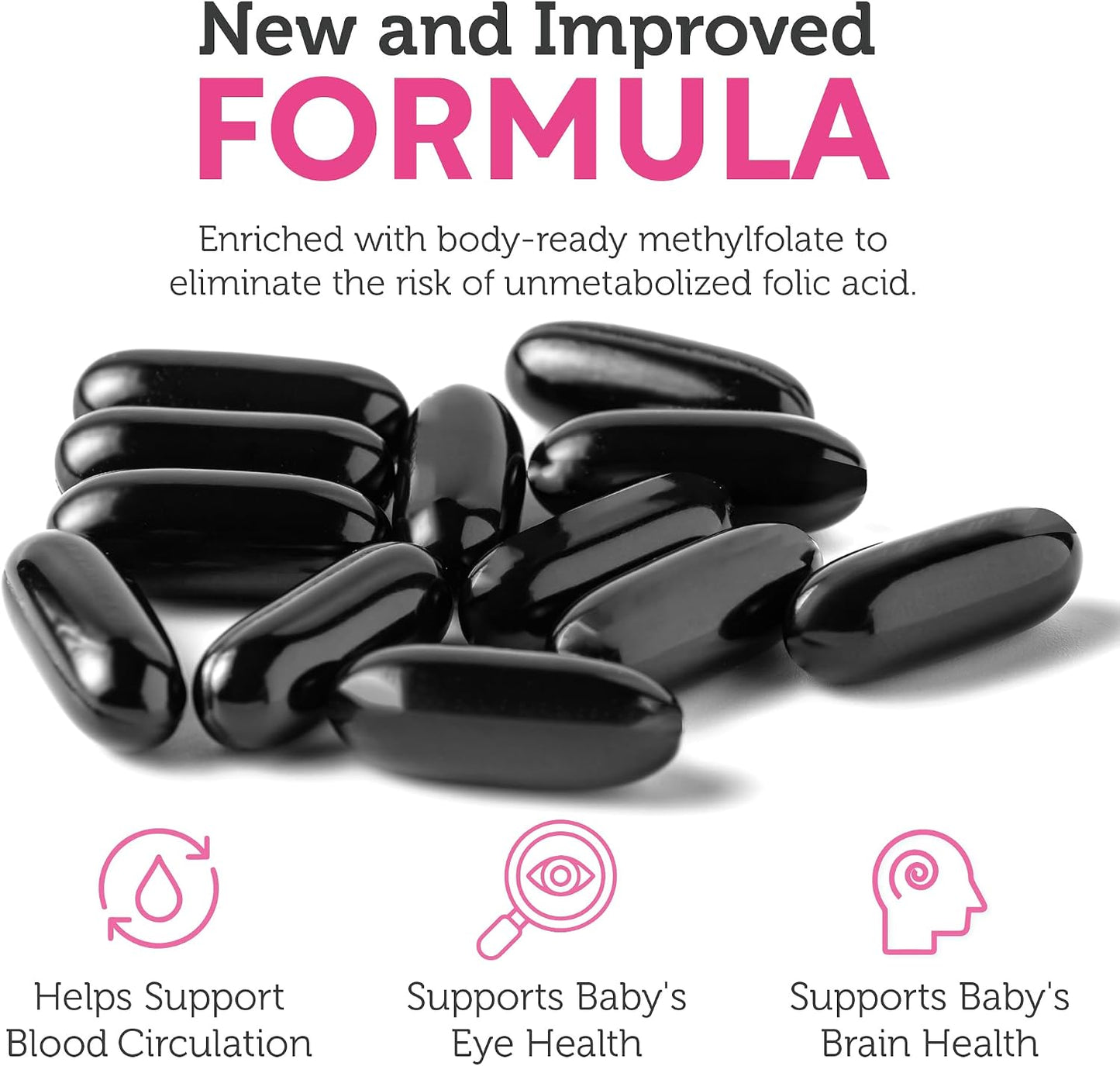 Zahler Prenatal +DHA 300 - Prenatal Vitamin with Methylated Folate & DHA for Pregnant Women - Support for Mum & Baby - Kosher, Gluten-free, Dairy-free - 180 Softgels - görsel 5