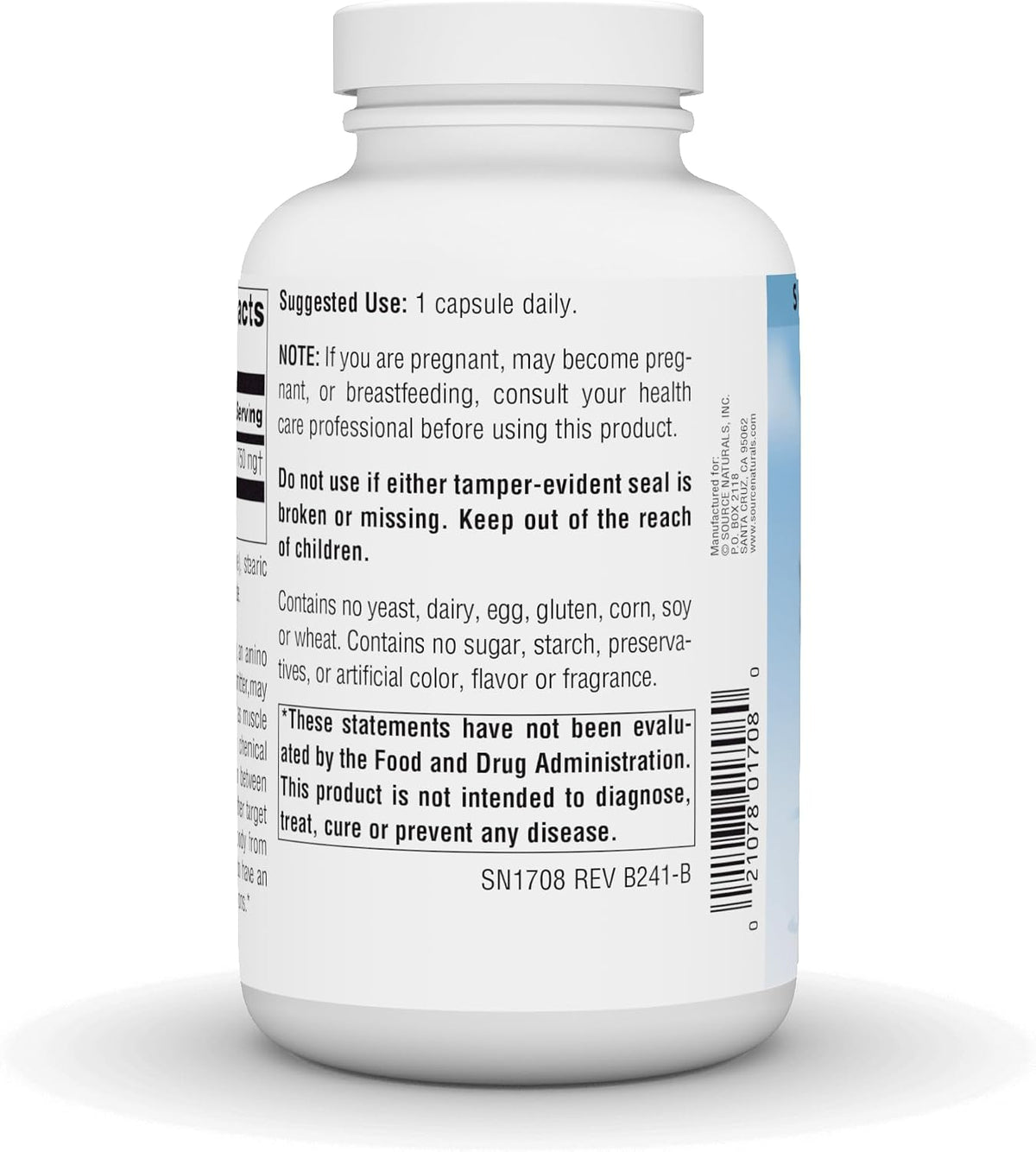 Source Naturals Serene Science GABA, 750mg - 180 Capsules - görsel 3