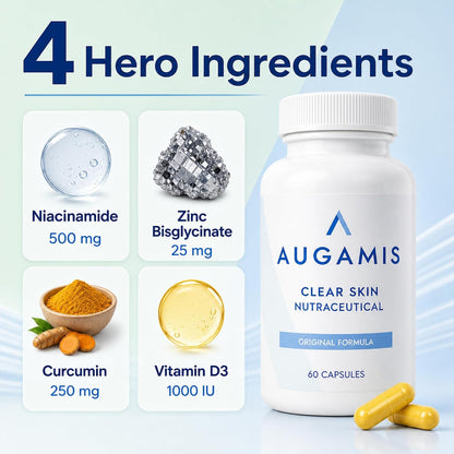 Augamis Hormonal Acne Support for Women – DIM-Free Clear Skin Supplement