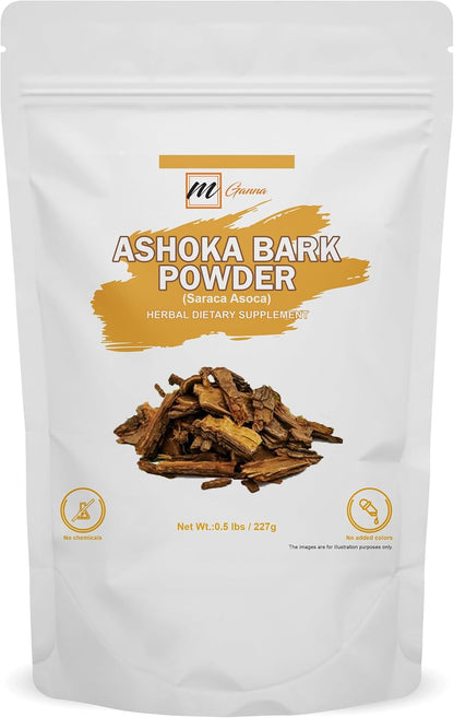 100% Natural Ashoka Bark/Saraca Asoca Powder for Health and Skin Care (227g)
