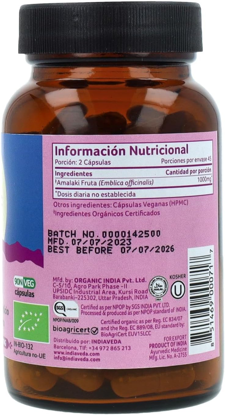 Organic India Amla, 90 Vegetarian Capsules - görsel 2
