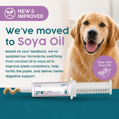 Protum Probiotic Paste for Dogs - Advanced Prebiotic Formula for Digestive Support