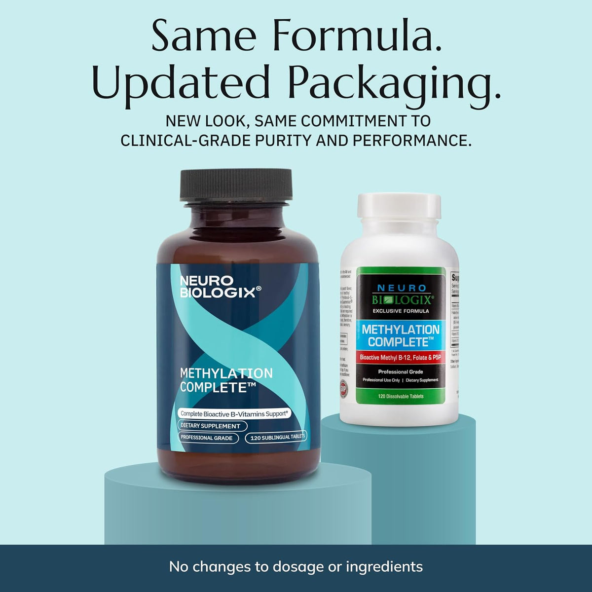 Neurobiologix Methylation Complete – Methylated B Complex with Methylfolate, Vitamin B12 & B6 – 120 Chewable Tablets - görsel 2