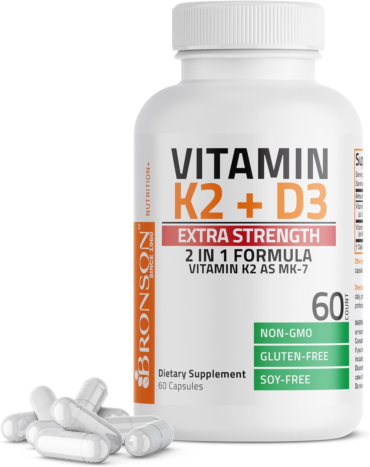 Bronson Vitamin K2 (MK-7) with D3 Extra Strength Supplement - görsel 10