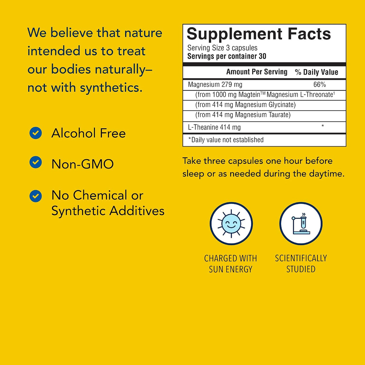 North American Herb & Spice PurelyMin - Magnesium Complex with L-Theanine - 90 Vegi Capsules - görsel 3