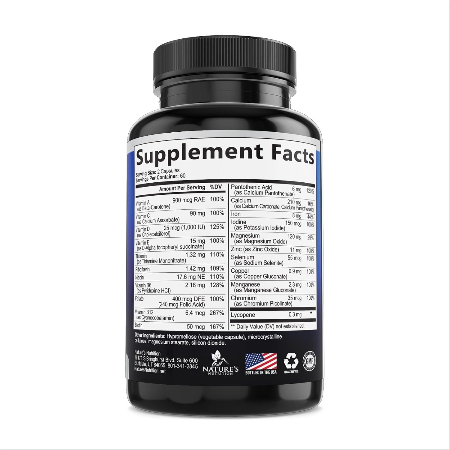 Nature's Nutrition Multivitamin for Men | Once Daily | 120 Capsules - görsel 9