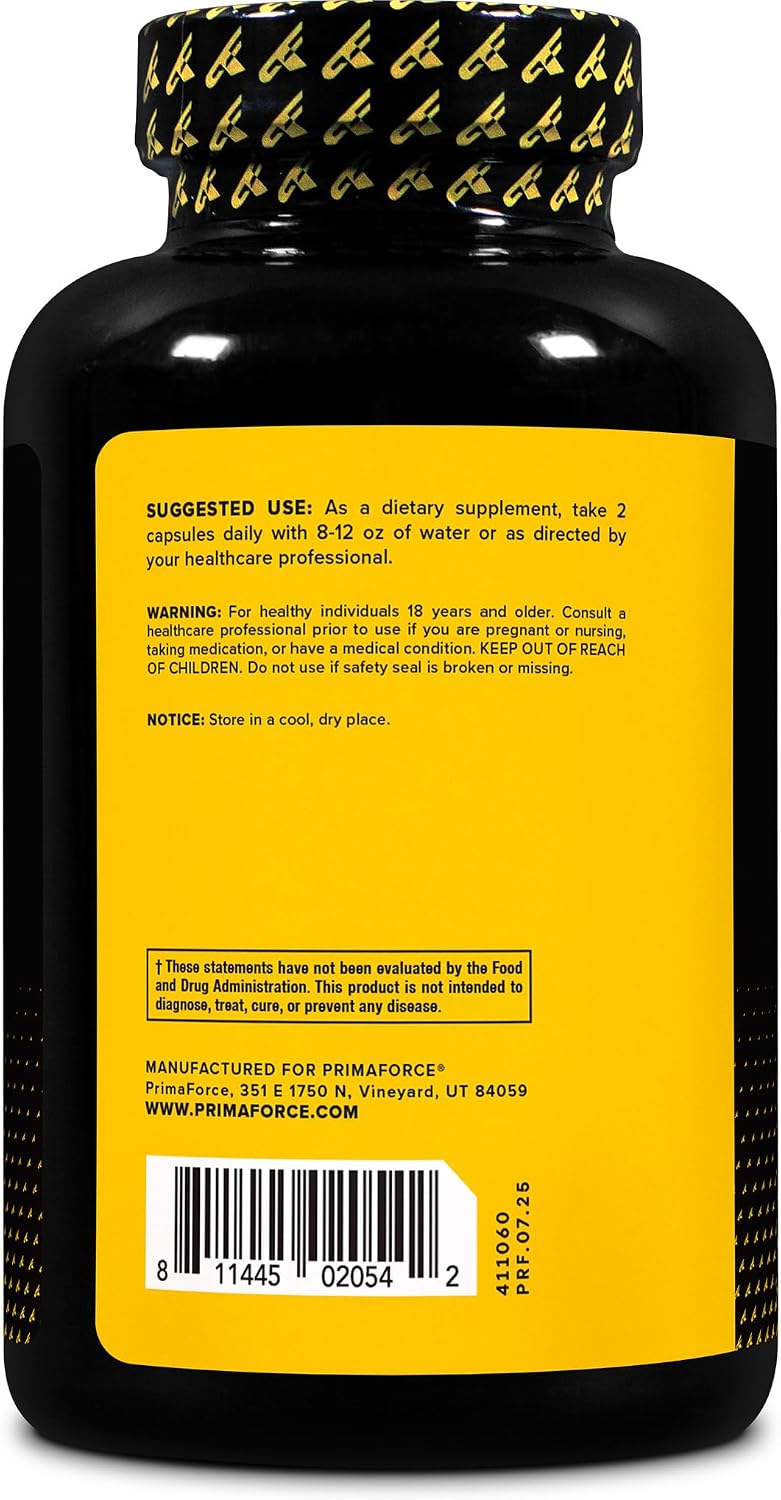 Primaforce EAA Capsules 1200mg, 180 Capsules, 90 Servings - görsel 3