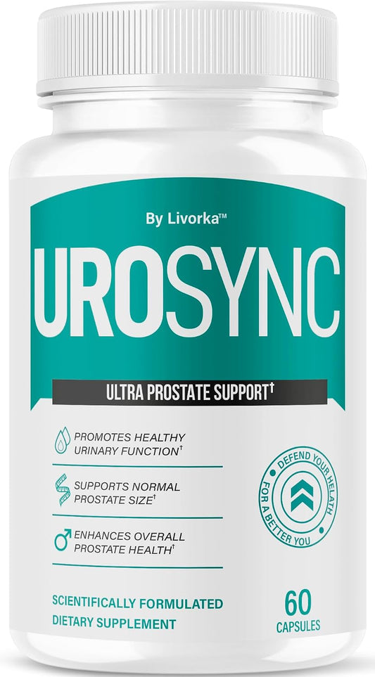 UroSync Capsules - Official UroSync for Men Supplement, All-Natural Formula, 60 Capsules