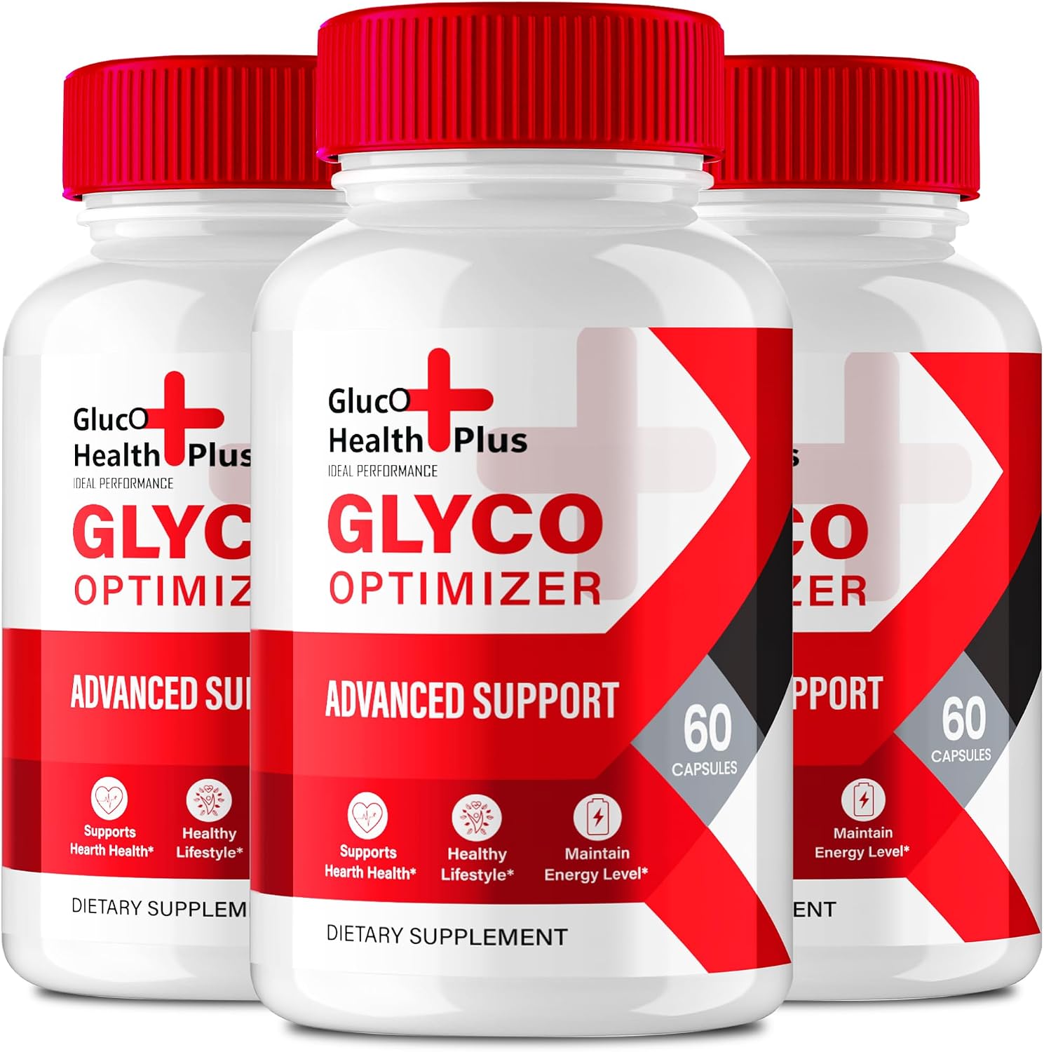 Gluco Health Plus Blood Formula Support Supplement Capsules (3 Pack) - görsel 1