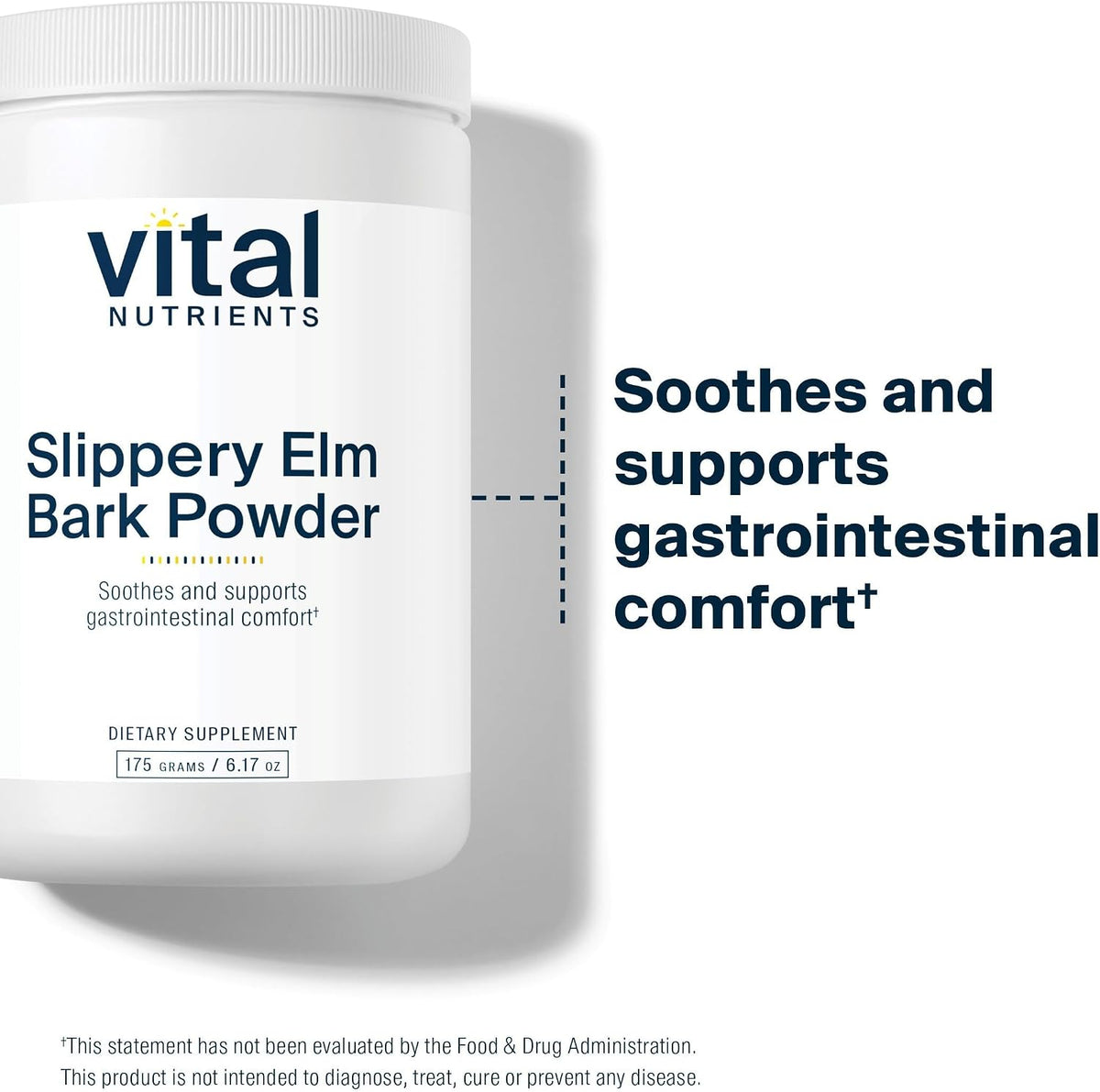 Vital Nutrients Slippery Elm Bark Powder - 2500mg - Vegan Gut Support - görsel 5