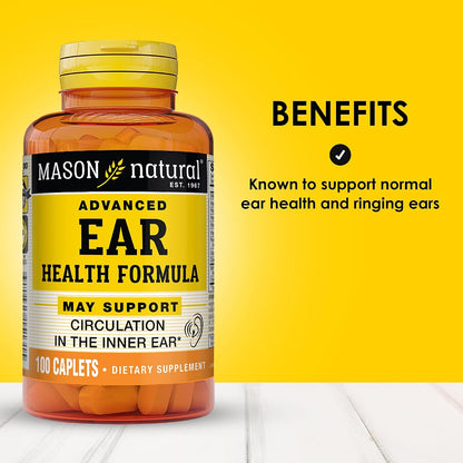 MASON NATURAL Advanced Ear Health Support with Vitamin C, 33-Day Supply