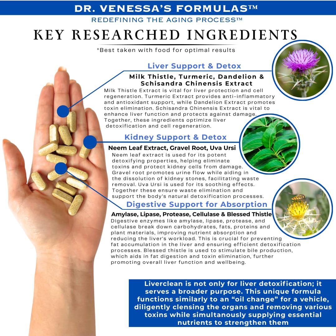 Dr. Venessa's Formulae™ Liverclean™ - 100 Tablets - görsel 2