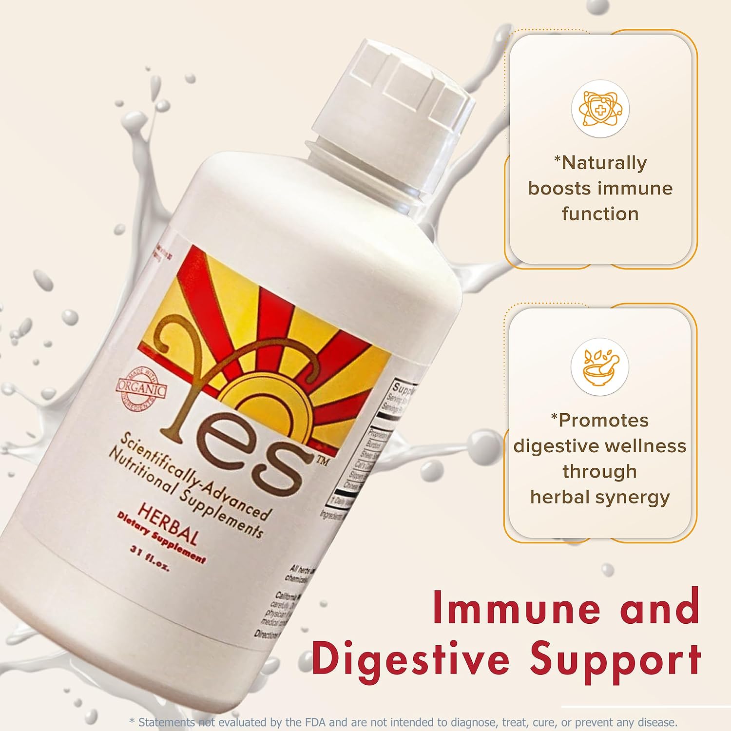 YES Essiac Herb Blend Capsules – Wildcrafted – Immune Support – 31 oz - görsel 6