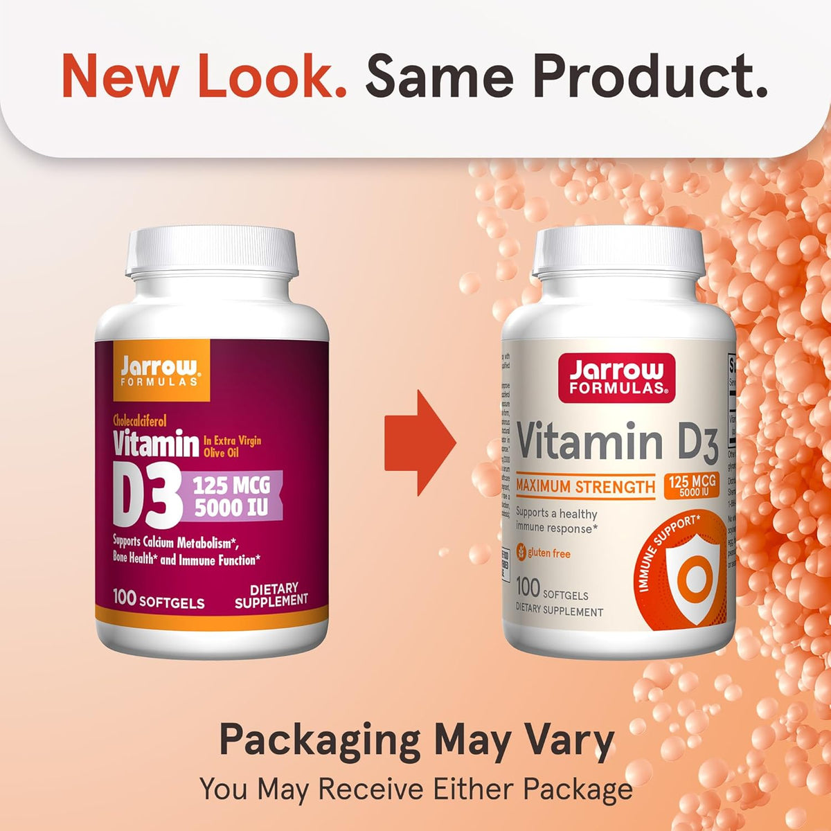 Jarrow Formulae Vitamin D3 125 mcg (5000 IU) Softgels – 100 Softgels - görsel 2