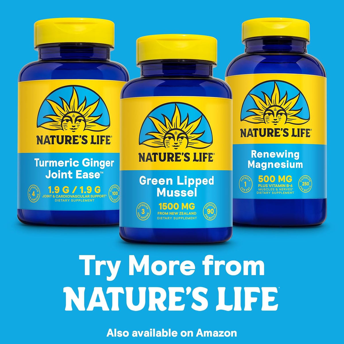 Nature's Life Green Lipped Mussel 1500 mg Capsules – Joint Health Support, 90 Capsules - görsel 6