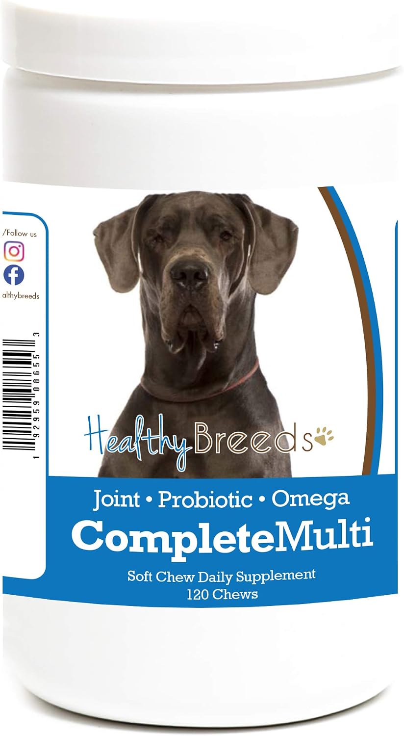 Healthy Breeds Great Dane All-in-One Multivitamin Soft Chew, 120 Count - görsel 1