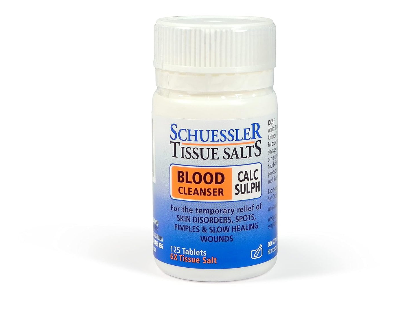 Schuessler Tissue Salts Calc Sulph No. 3 6X Cell Salts, 125 Tablets - görsel 1