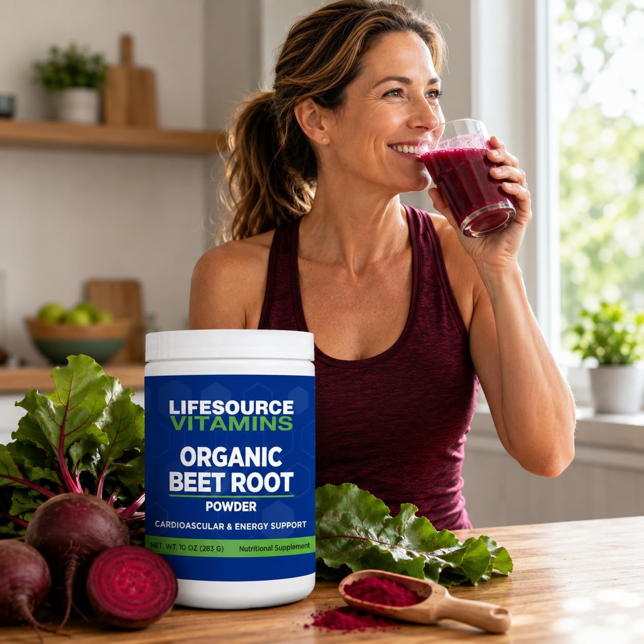 LifeSource Vitamins Beetroot Powder - Organic 283g (57 Servings) - görsel 4