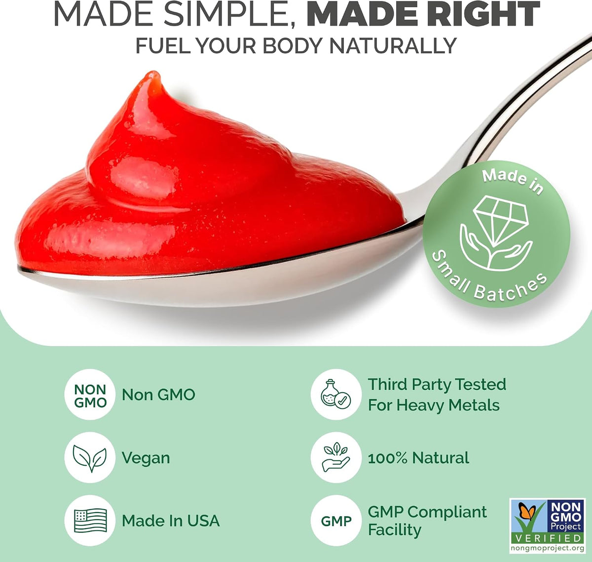 Wildcrafted Irish Sea Moss Gel - Strawberry (1 Jar) - görsel 4