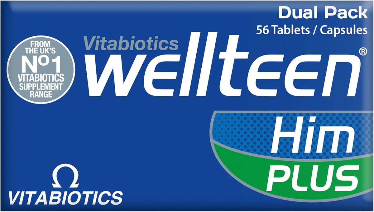 Vitabiotics Wellteen Him Plus Omega-3 – Maximum Nutritional Support for Teenage Boys and Young Men Aged 13-19 – 56 Tablets and Capsules - görsel 6