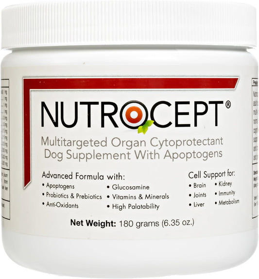 Nutrocept Adult Dog Supplement and Organ Cytoprotectant - Supports Brain, Joints, Kidneys and Liver Health and Vitality