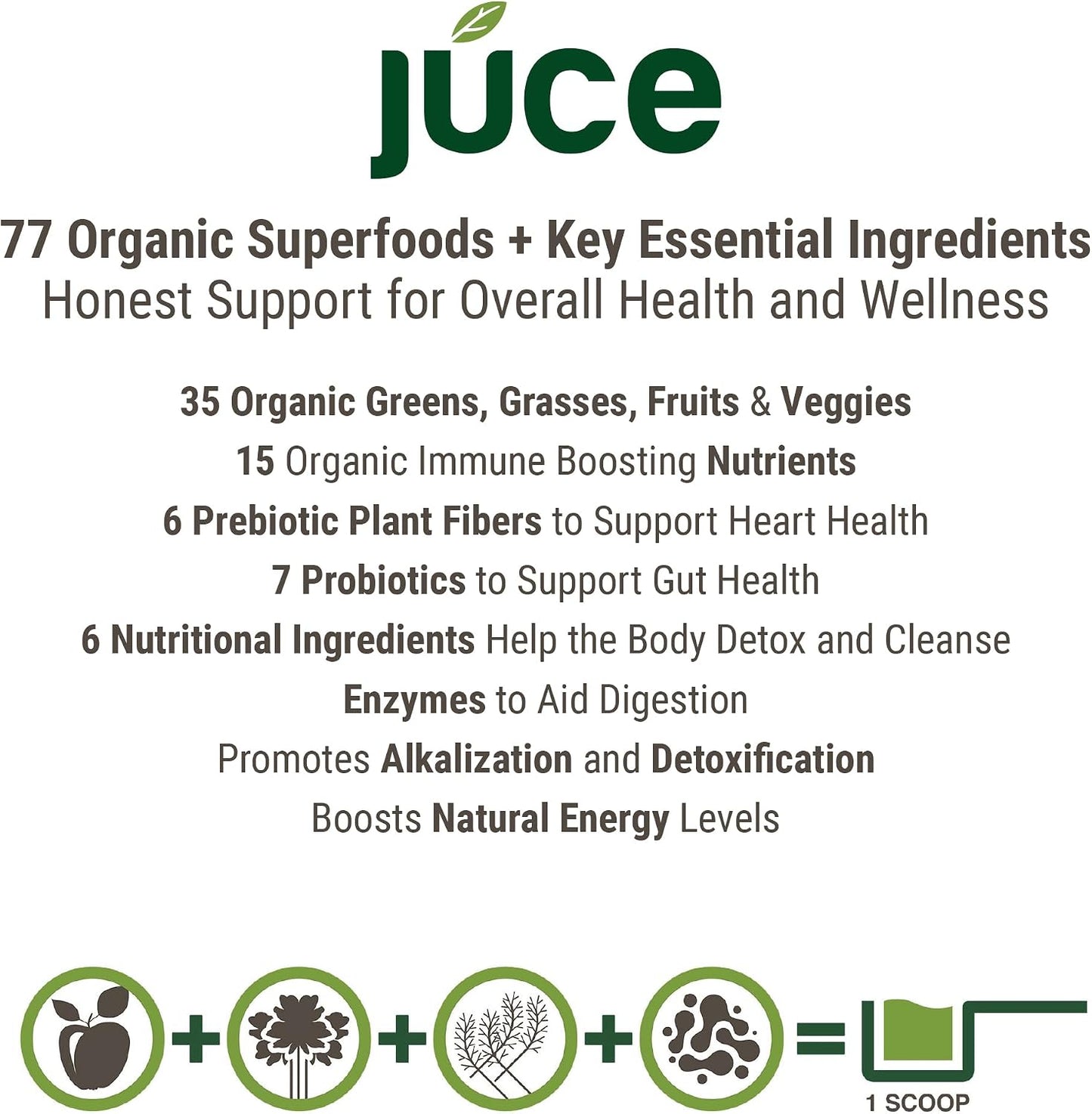 Terra Kai Organics Juce Greens Organic Superfood Powder - Harvest Apple, 20 Servings - görsel 5