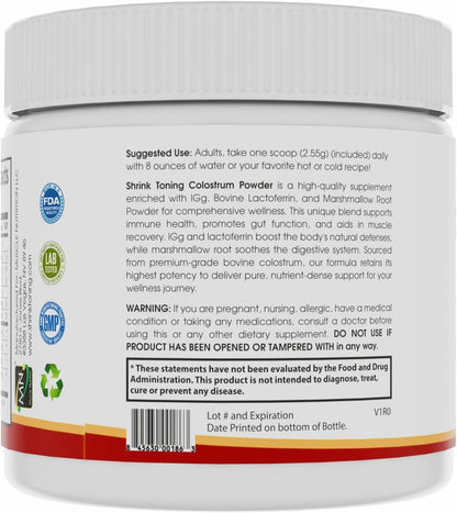 Shrink Colostrum Powder 77g – Natural Bovine Colostrum Supplement for Overall Health